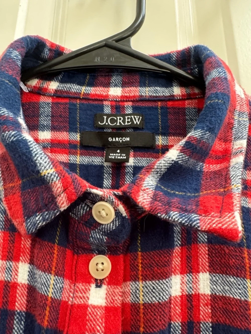 J. Crew classic plaid